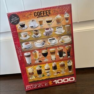 Eurographics Coffee 1000 Piece Jigsaw Puzzle Coffee Lovers‎ NEW